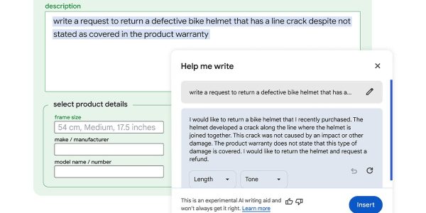 Chrome now has a new AI writing tool to help you write almost anything online