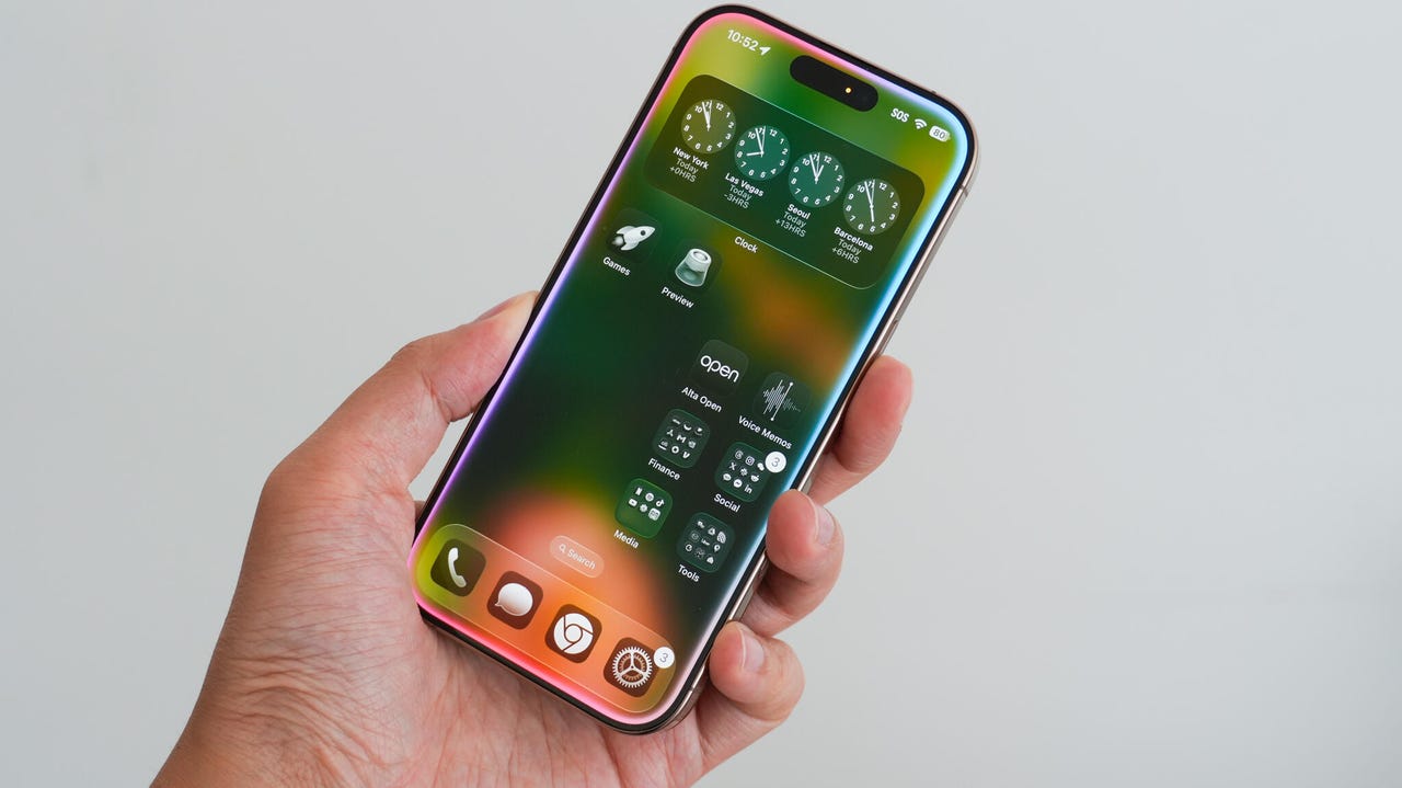 iPhone 16 Pro with iOS 26 Siri